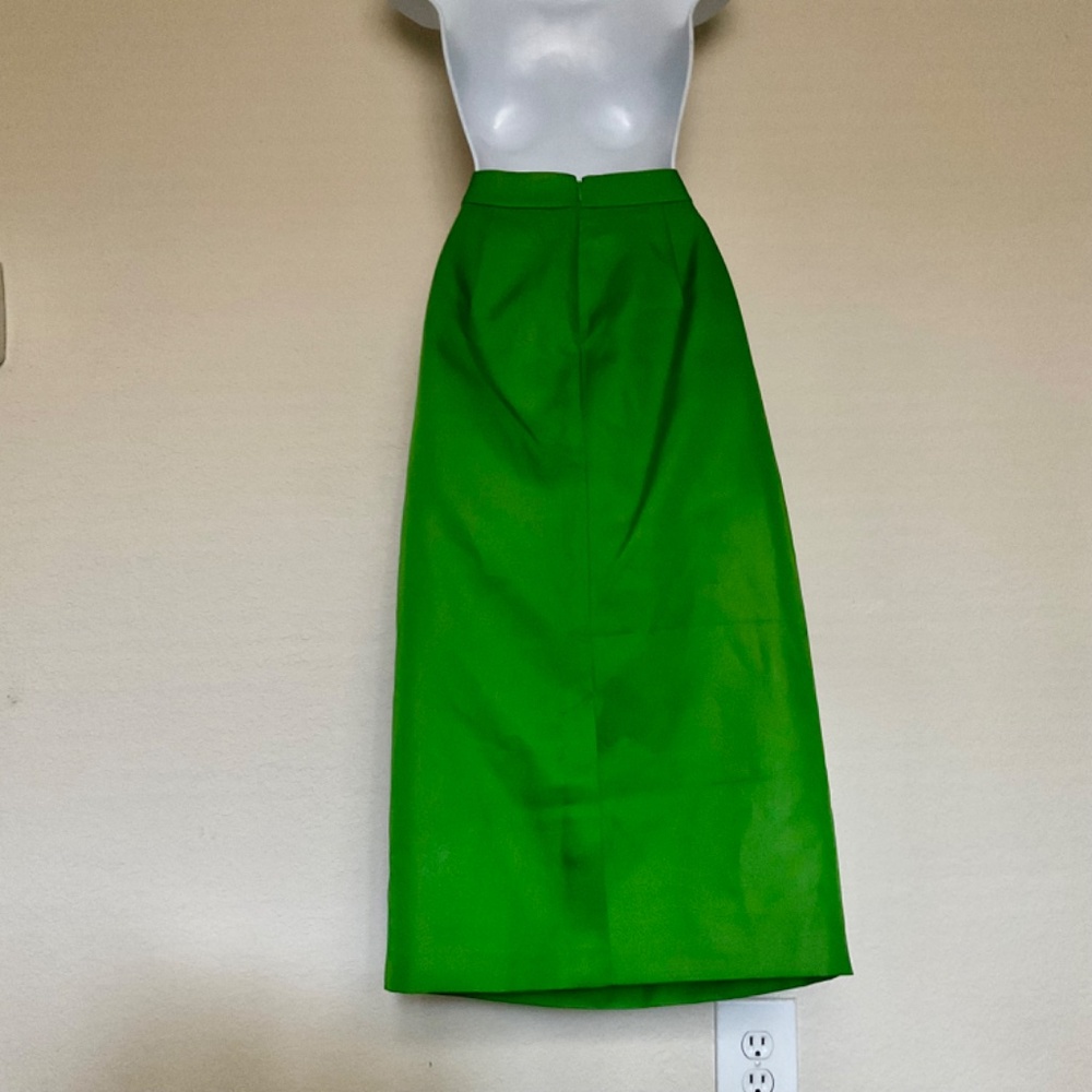 NWT Kate Spade Duchess Satin Green Pencil Skirt - Picture 2 of 8